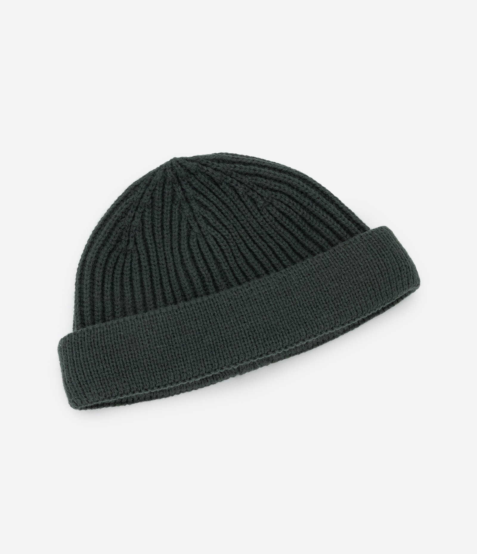 Touca Lenhador em Lã Acrílica com Dobra e sem Costura Verde 1