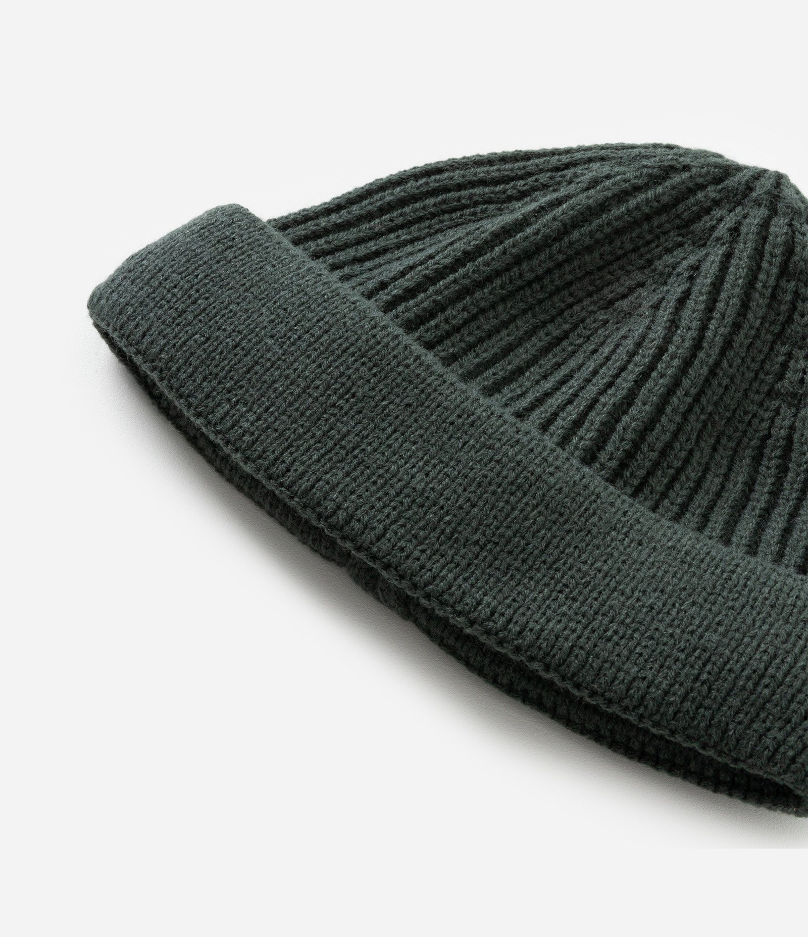 Touca Lenhador em Lã Acrílica com Dobra e sem Costura Verde 2