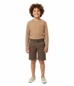 Camiseta Infantil Relaxed com Bolsinho – Tam 5 a 14 Anos