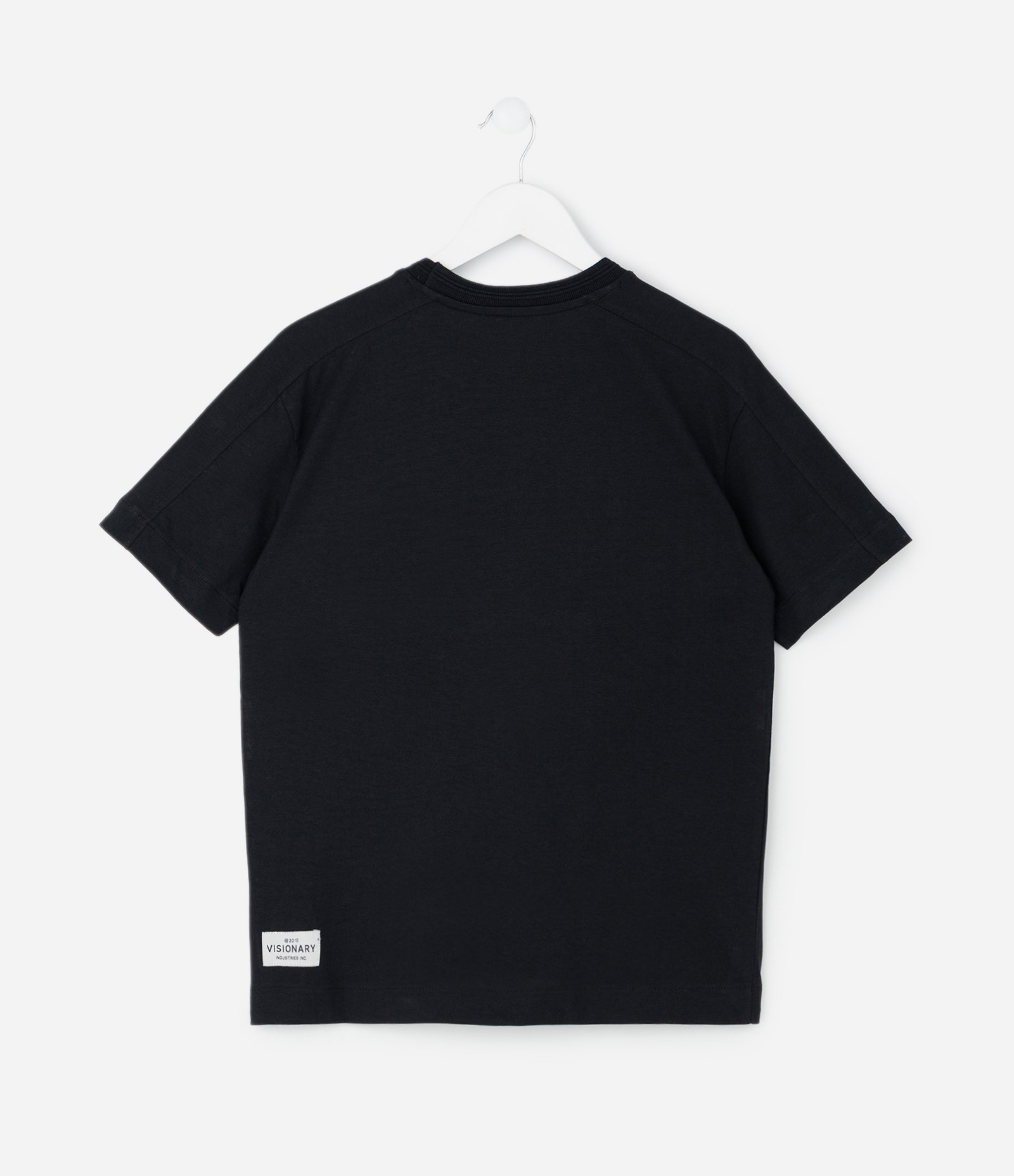 Camiseta Infantil Regula com Bolsinho – Tam 5 a 14 Anos Preto 2