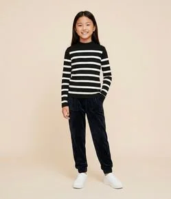 Calça Infantil Jogger com Cós Funcional – Tam 5 a 14 Anos