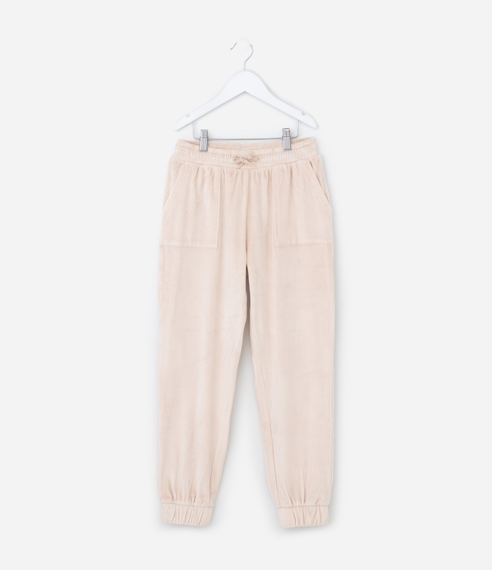 Calça Infantil Jogger com Cós Funcional – Tam 5 a 14 Anos Bege Claro 1