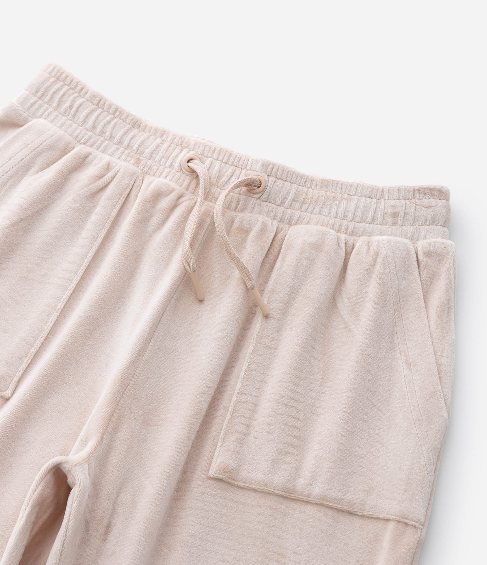 Calça Infantil Jogger com Cós Funcional – Tam 5 a 14 Anos Bege Claro 6