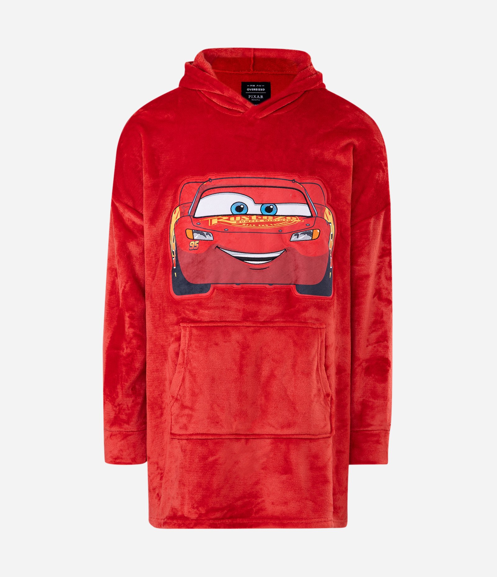 Pijama Longo com Felpa Relâmpago McQueen Carros Vermelho 5