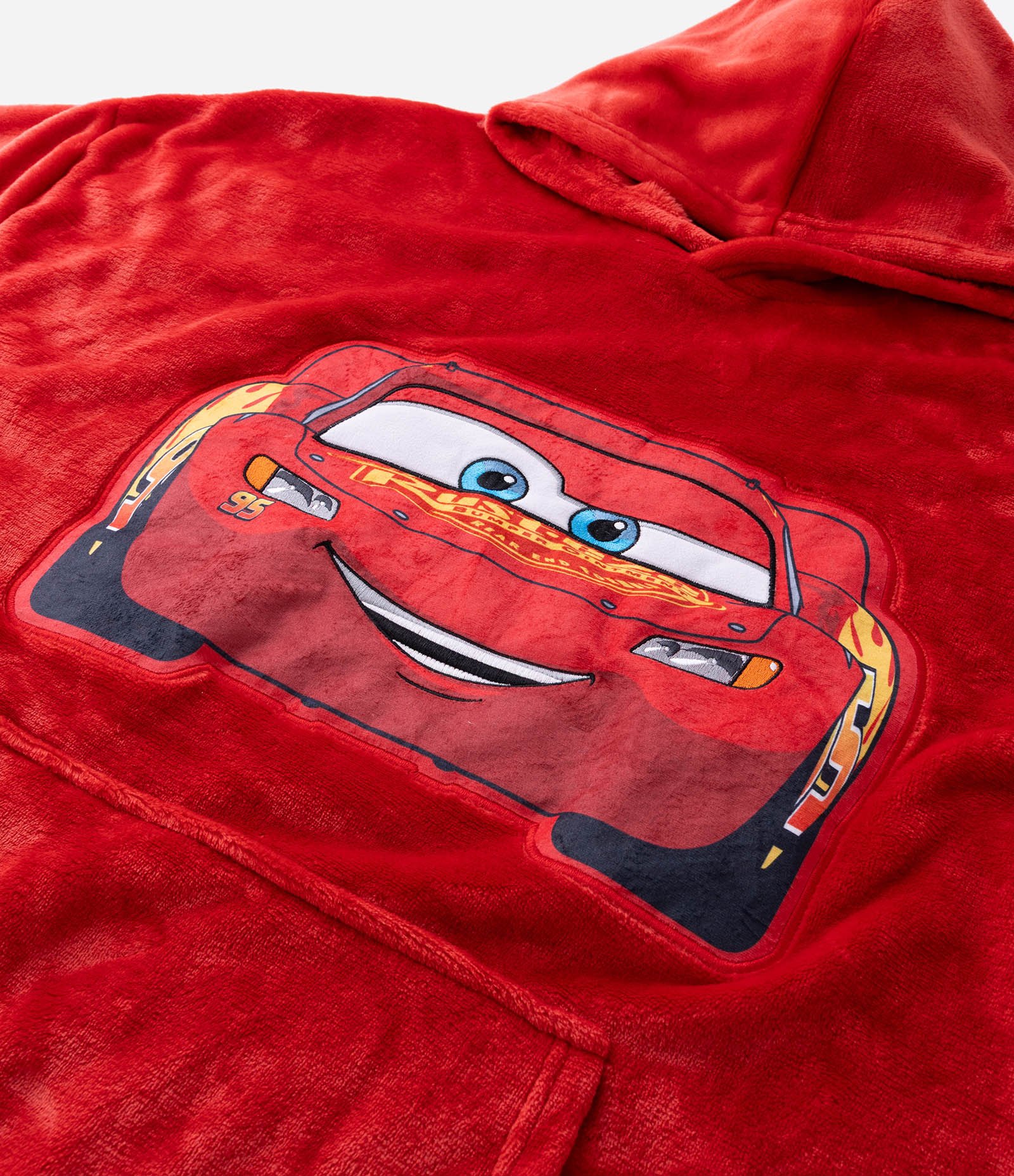 Pijama Longo com Felpa Relâmpago McQueen Carros Vermelho 10