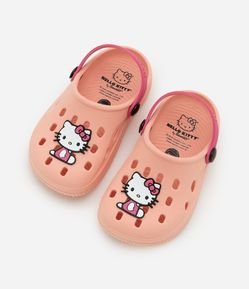 Sandália Babuche Infantil com Patch Hello Kitty - Tam 20 a 27
