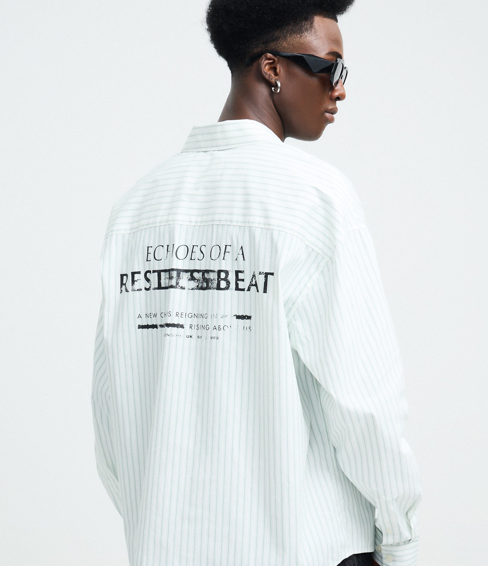 Camisa manga longa Meia Malha Listra Echoes of a Resteess Beat Branco 3