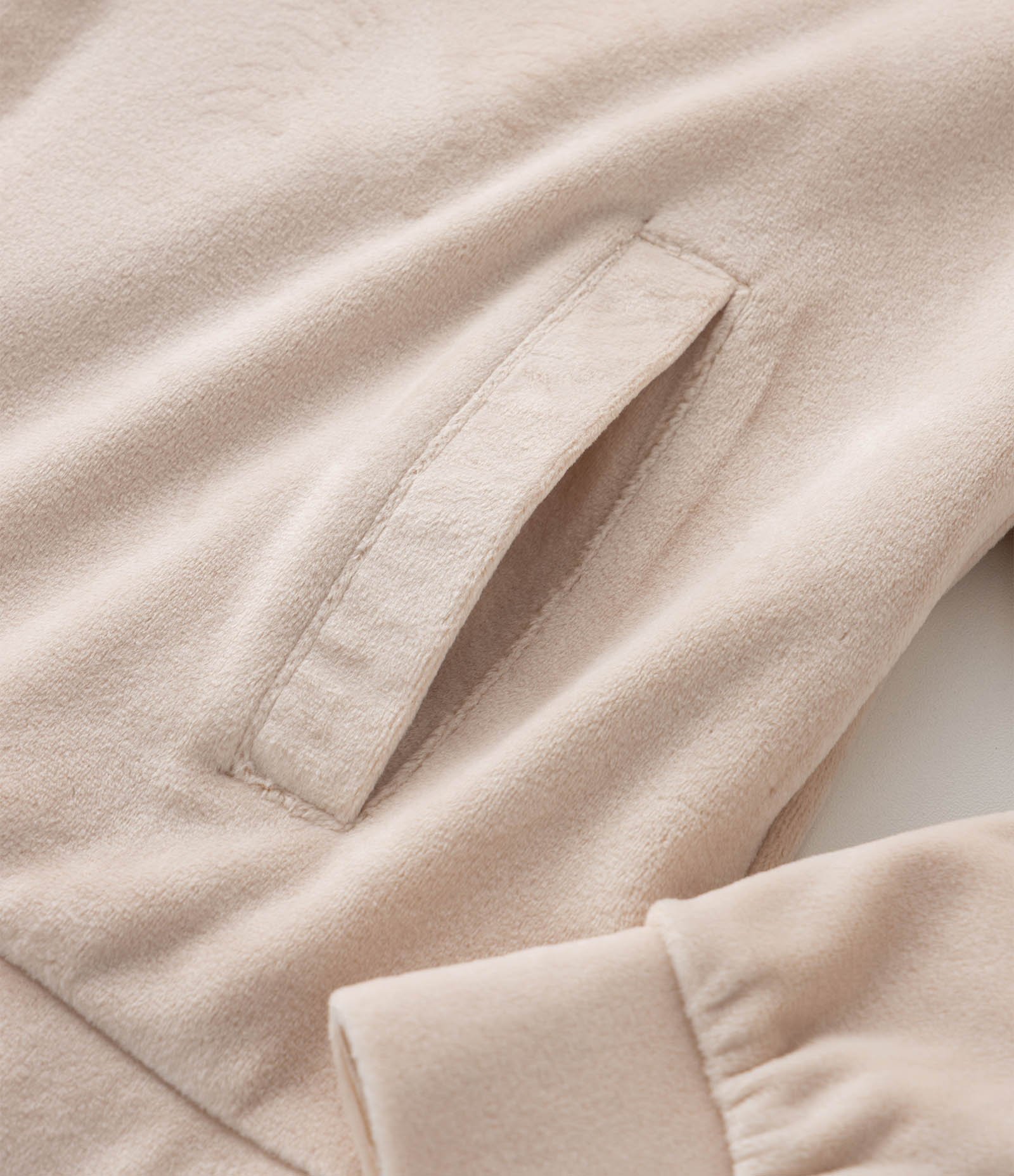 Jaqueta Infantil com Capuz e Bolsos – Tam 5 a 14 Anos Bege Claro 5