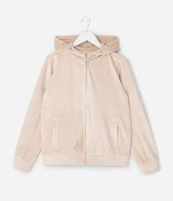 Jaqueta Infantil com Capuz e Bolsos – Tam 5 a 14 Anos