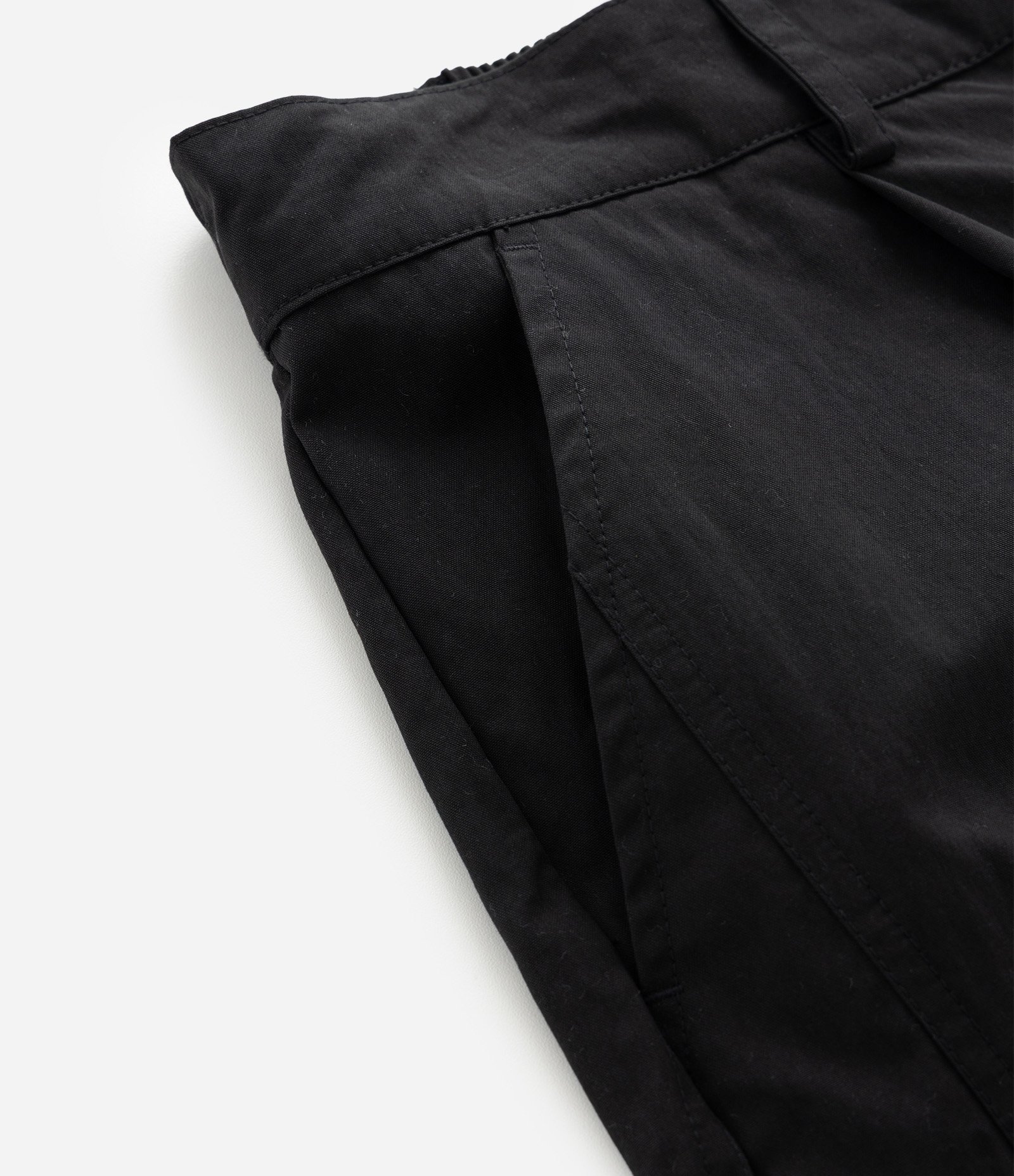 Calça Baggy Alfaiatada Lisa Preto 9