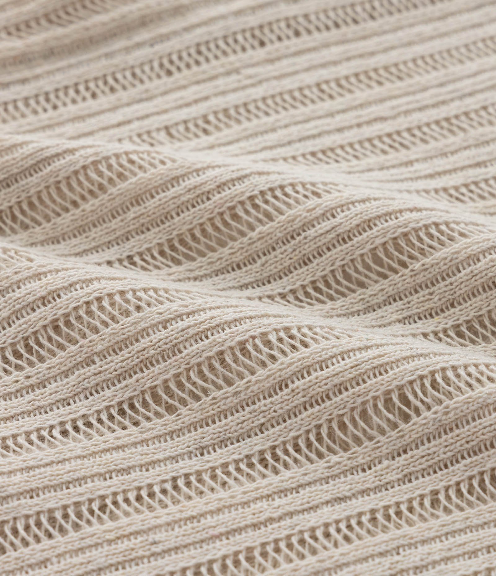 Camisa Regular com Textura Retilínea Bege 10