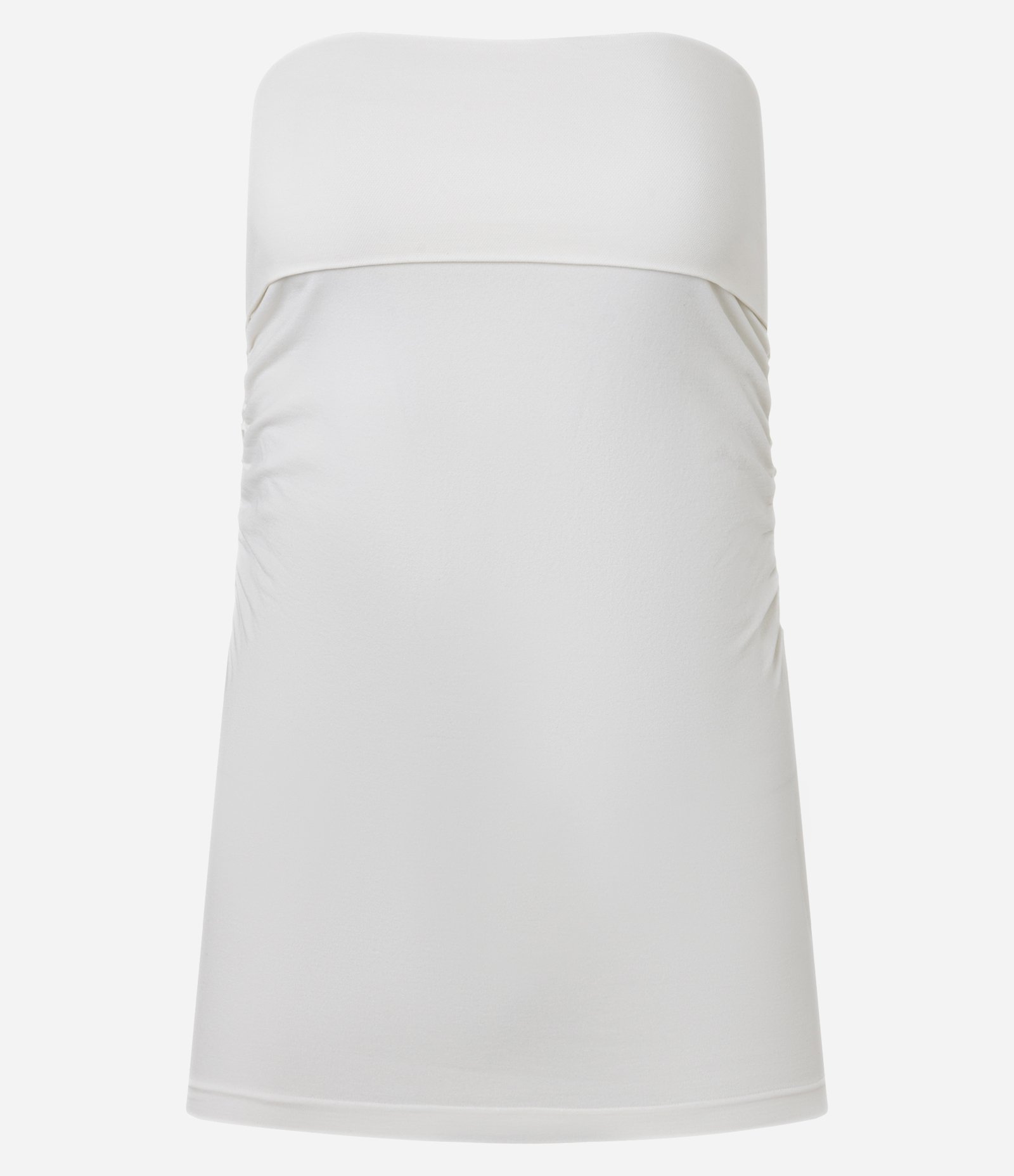 Blusa sem Alças Seamless com Pala Dobrada Branco 4
