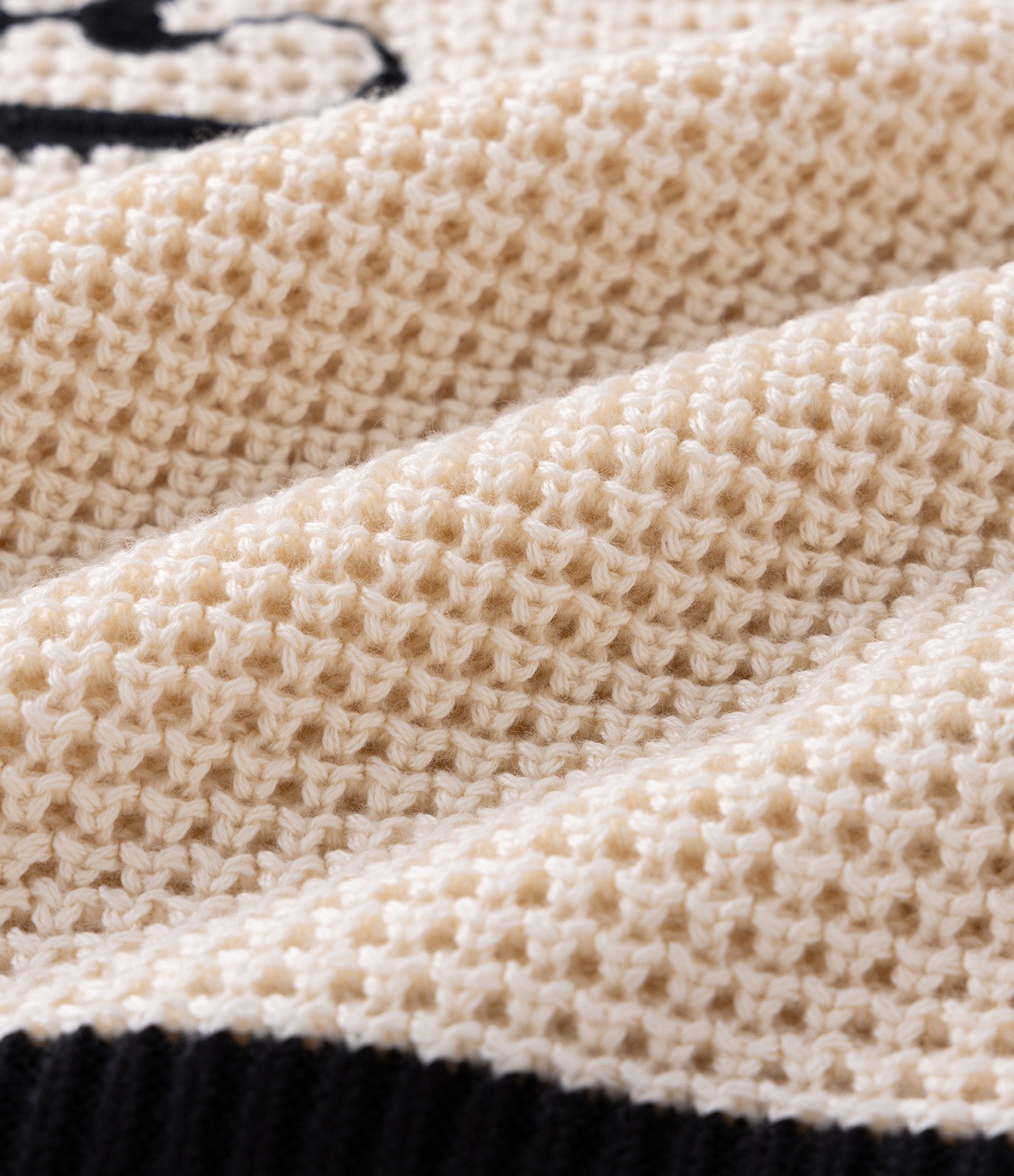 Suéter Boxy em Tricô com Lettering Untitled e Listras nas Mangas e Barra Branco 7