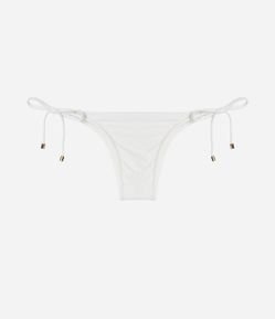 Biquíni Calcinha Lacinho em Microfibra com Pesponto em Fio Metalizado