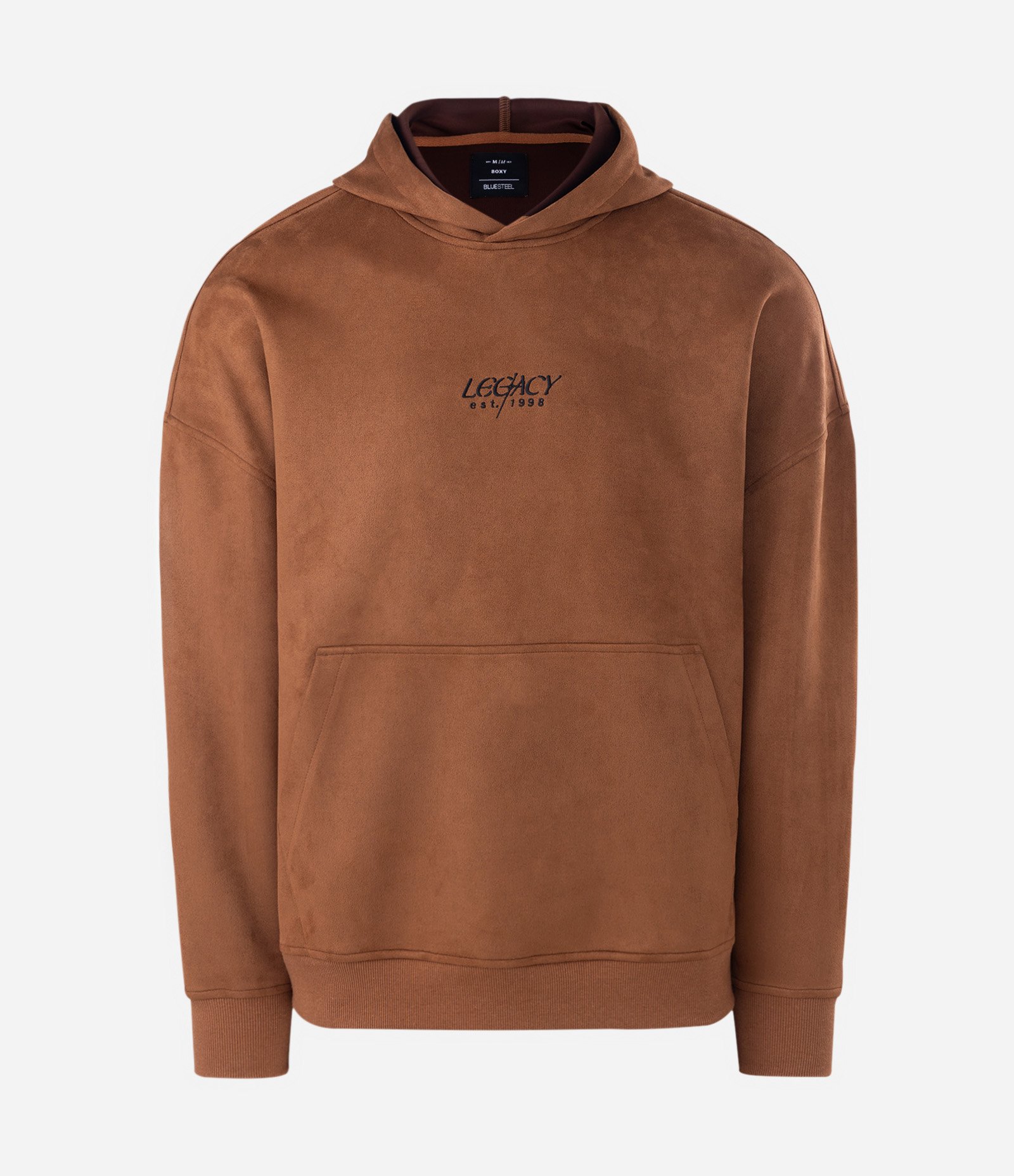 Blusão em Suede com Lettering Legacy Marrom 4