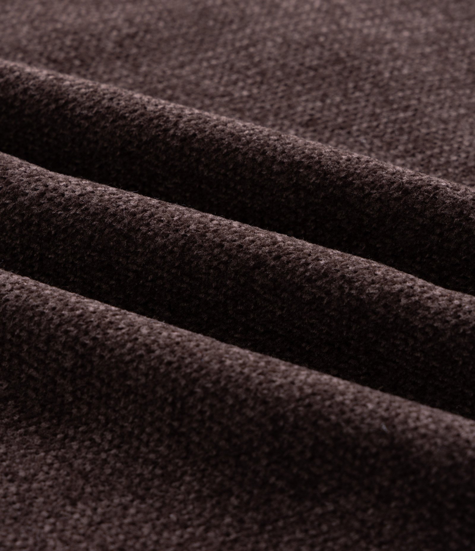 Suéter Básico em Fleece com Felpa Texturizado Marrom Escuro 3