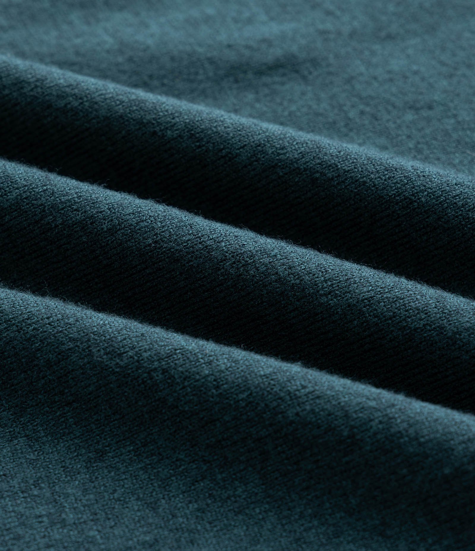 Suéter Básico em Efeito Tricô com Acabamento Canelado Verde Escuro 8