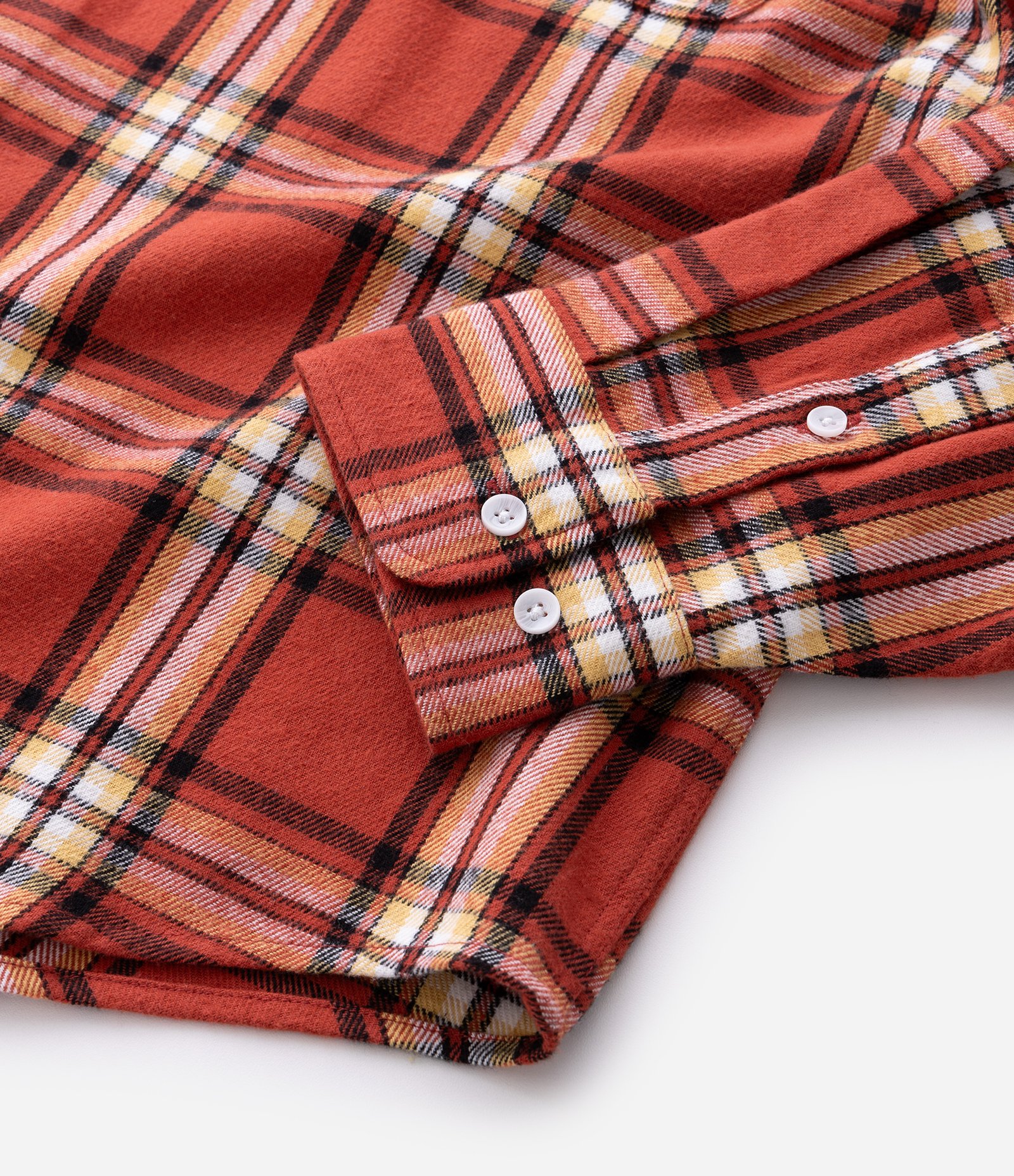 Camisa Oversized Manga Longa em Flanela Xadrez com Lettering Bordado Vermelho 8