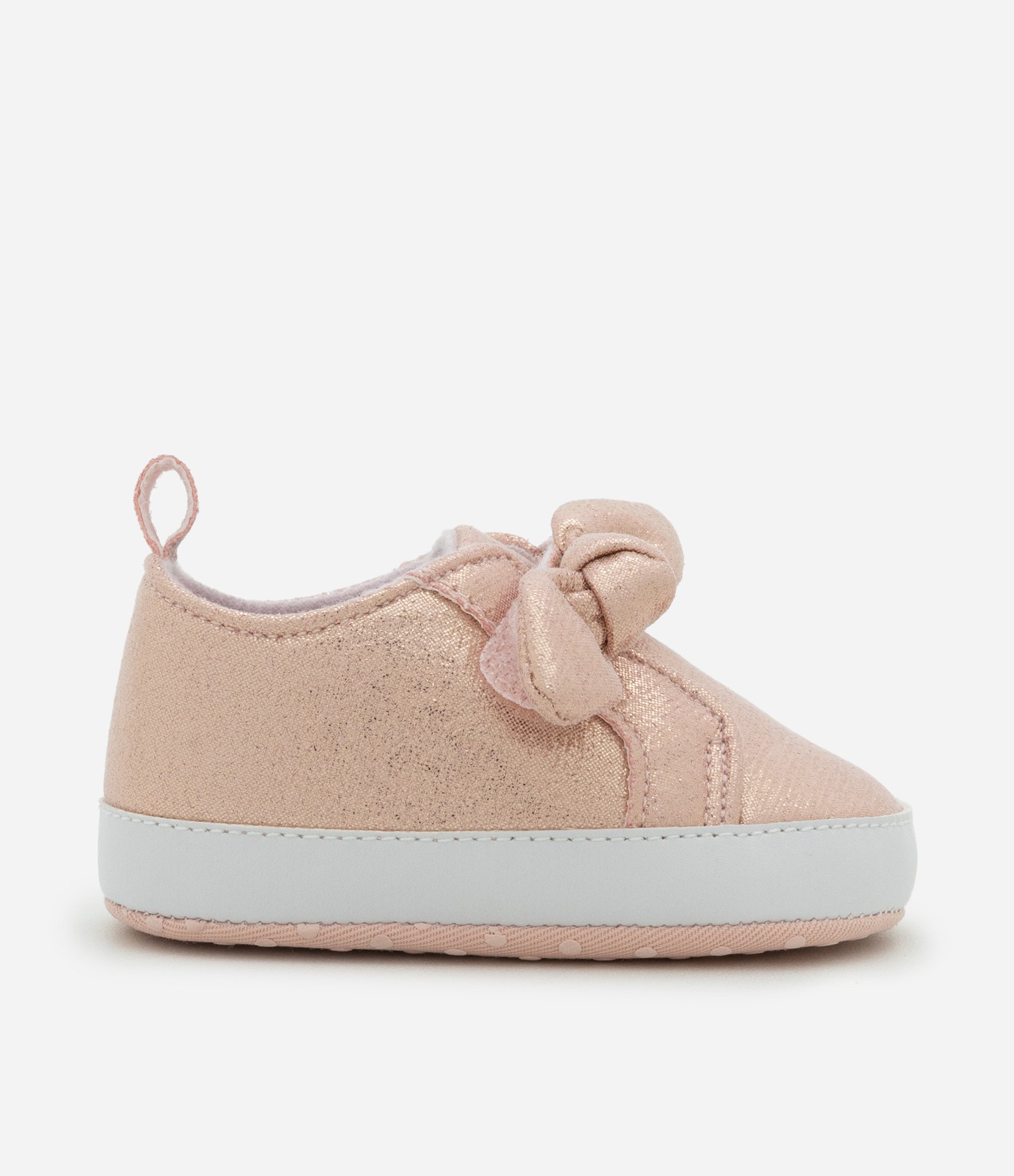 Tênis Infantil Texturizado com Laço Aplicado – Tam 15 a 19 Rosa Claro 5