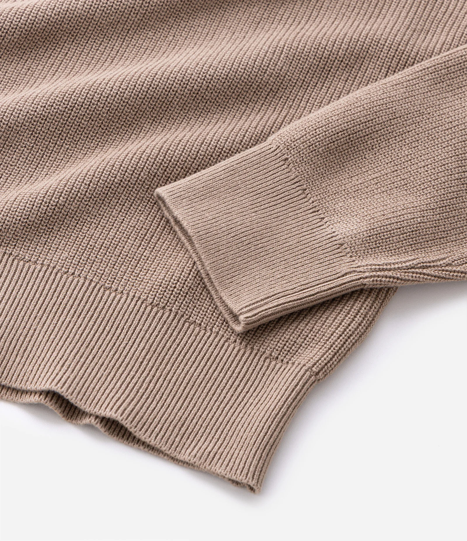 Suéter Texturizado com Gola Polo Bege 4