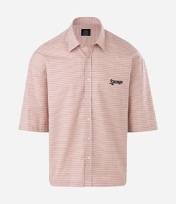 Camisa Masculina Manga Curta Xadrez Oversized