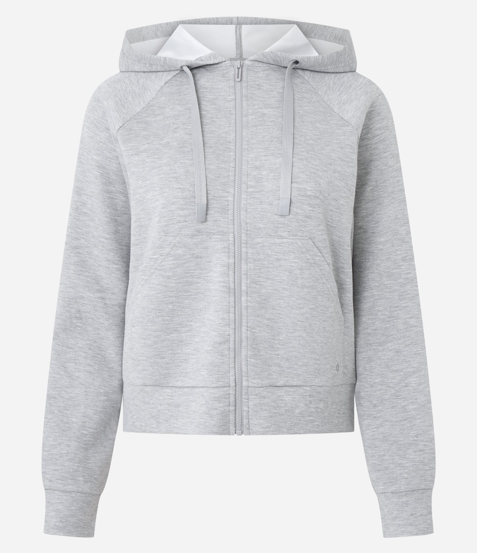 Jaqueta Esportiva com Modal e Bolso Canguru Cinza Mescla 5