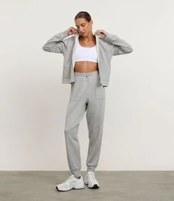 Jaqueta Esportiva com Modal e Bolso Canguru