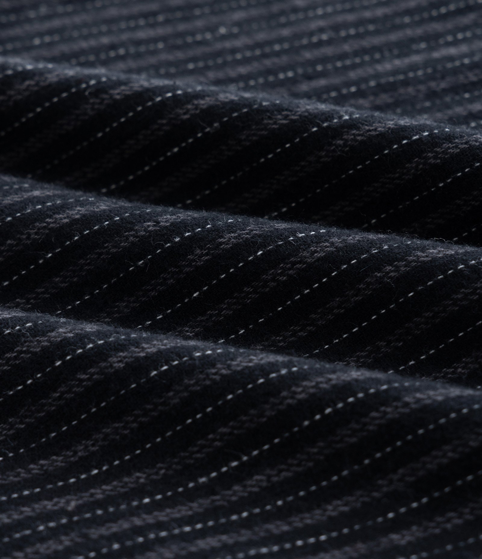 Calça de Pijama em Flanela Listrada com Cordão no Cós Preto 7