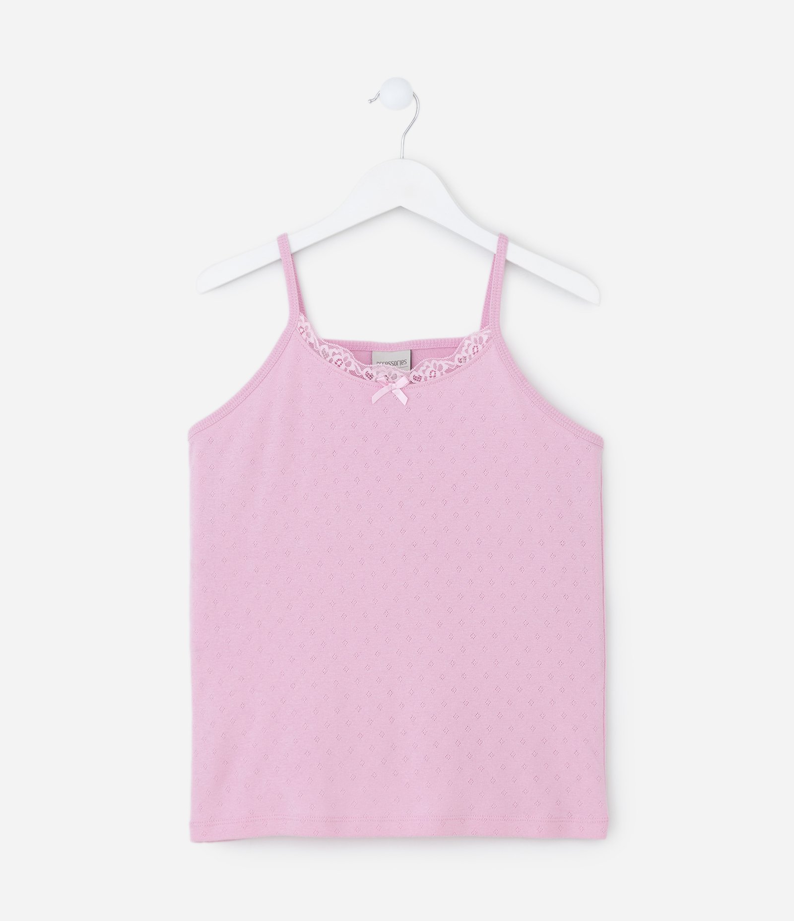 Pijama Infantil em Pointelle com Blusa Alcinha e short – Tam 5 a 16 Anos Lilás 3
