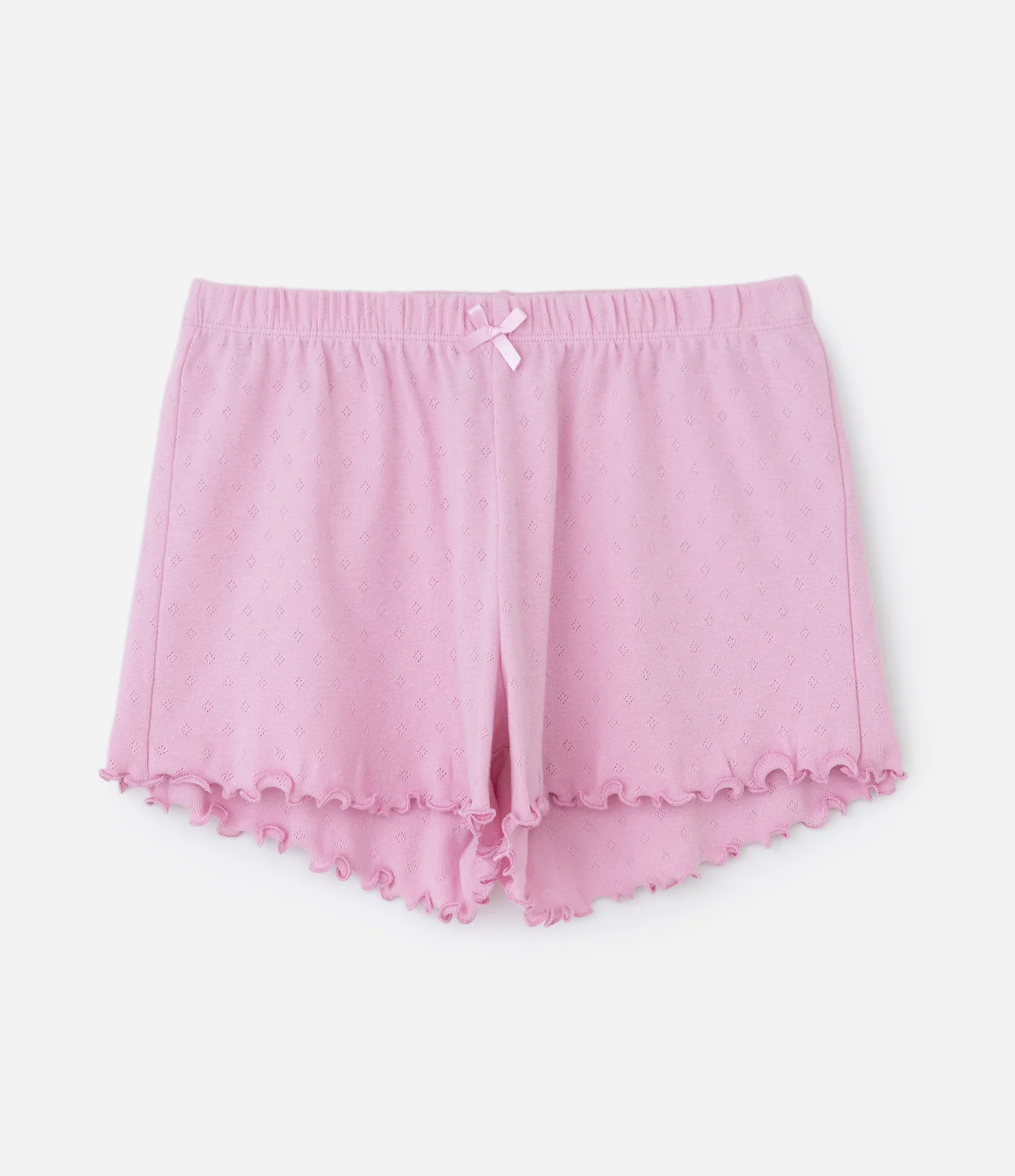 Pijama Infantil em Pointelle com Blusa Alcinha e short – Tam 5 a 16 Anos Lilás 5