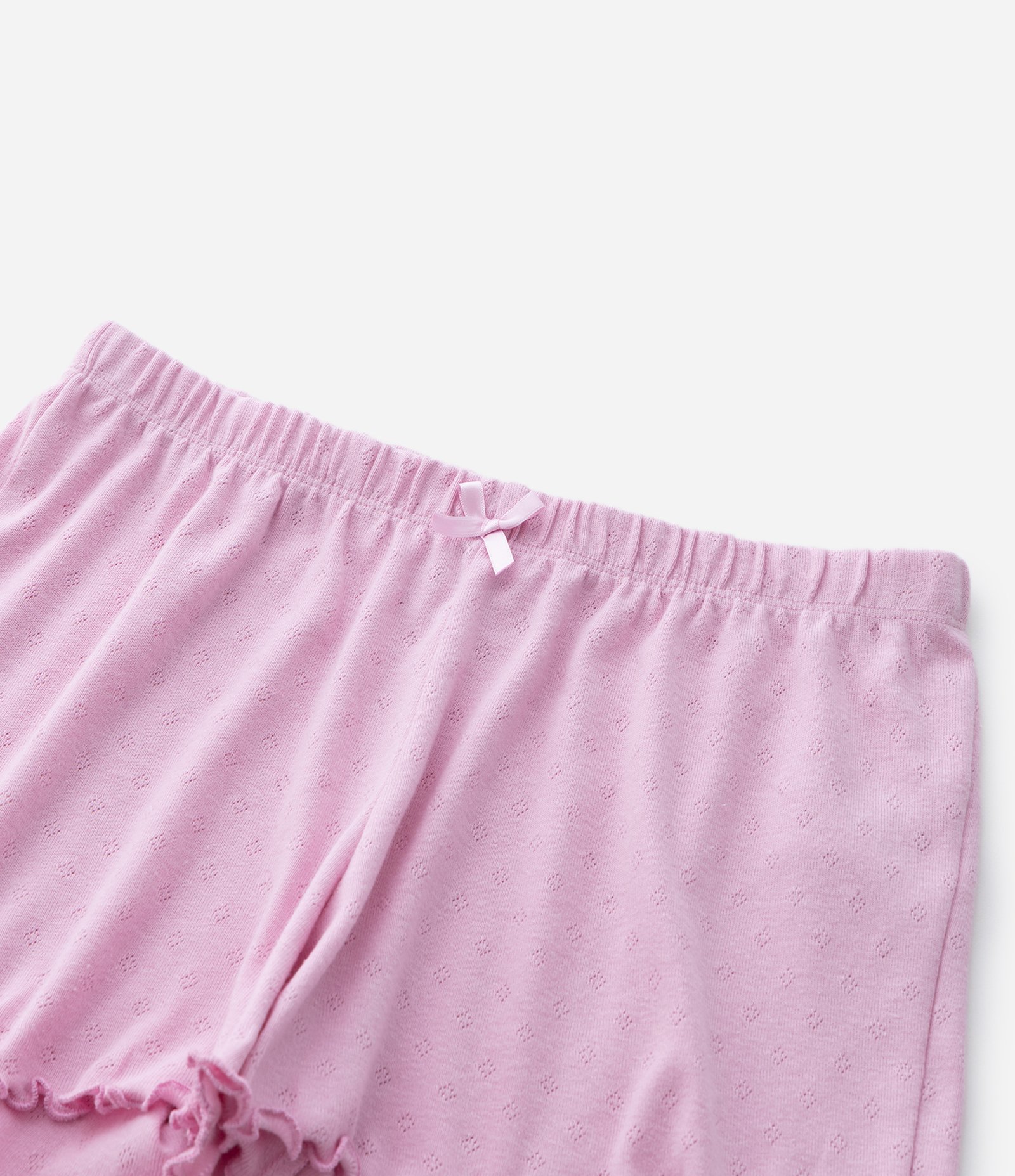 Pijama Infantil em Pointelle com Blusa Alcinha e short – Tam 5 a 16 Anos Lilás 8
