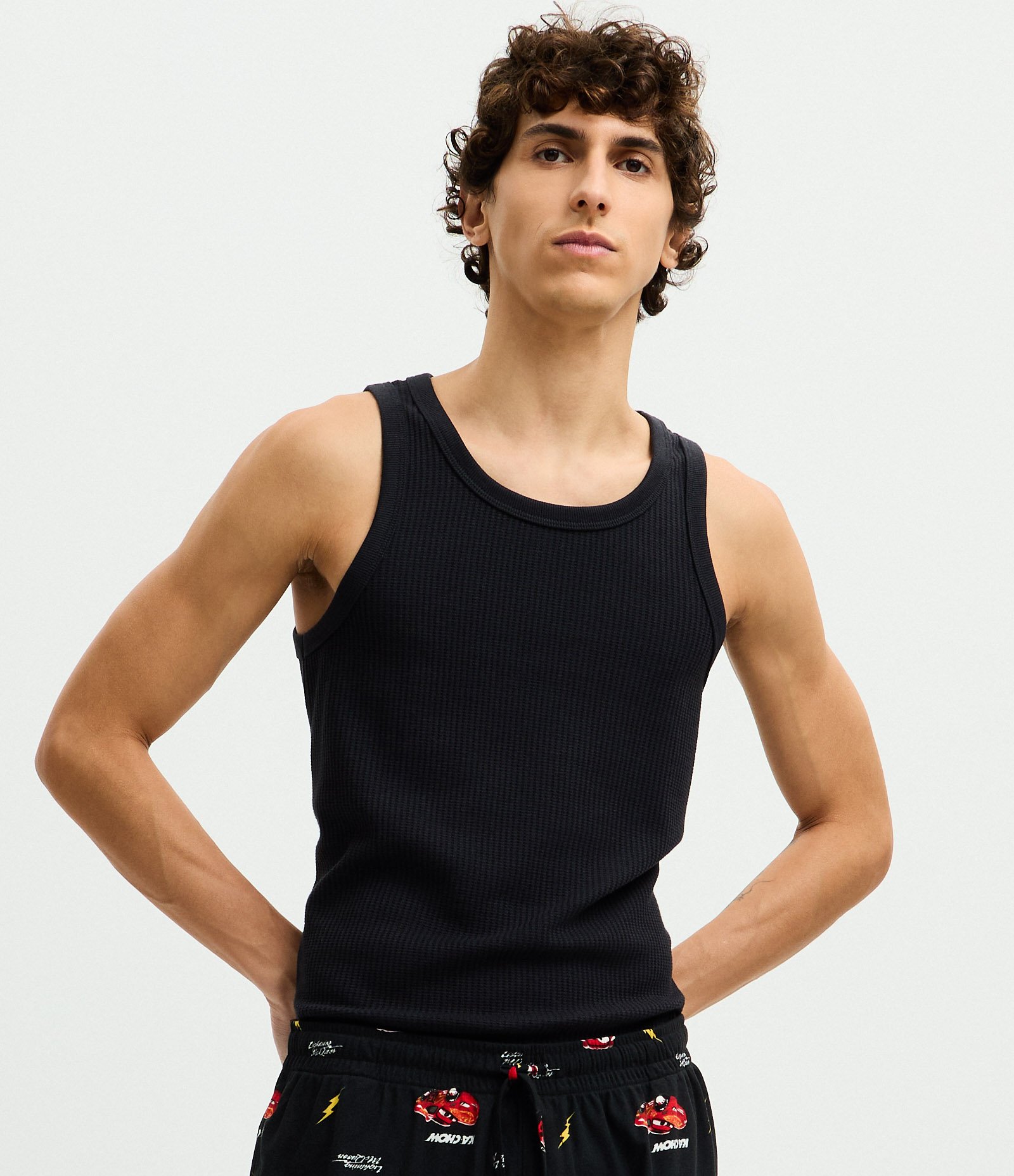 Calça de Pijama em Plush com Estampa Carros Preto 3