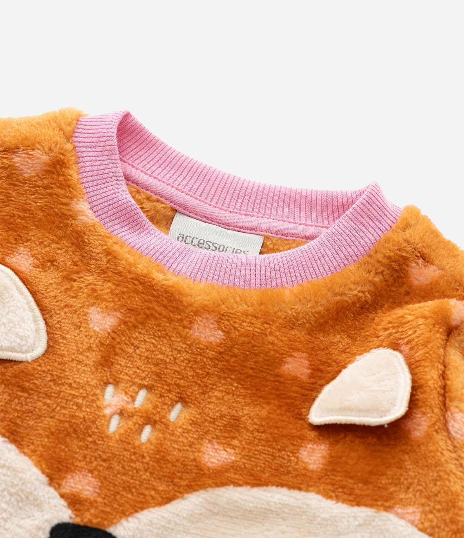 Pijama Infantil com Estampa de Raposa e Orelhas 3D – Tam 2 a 4 Anos Caramelo 8
