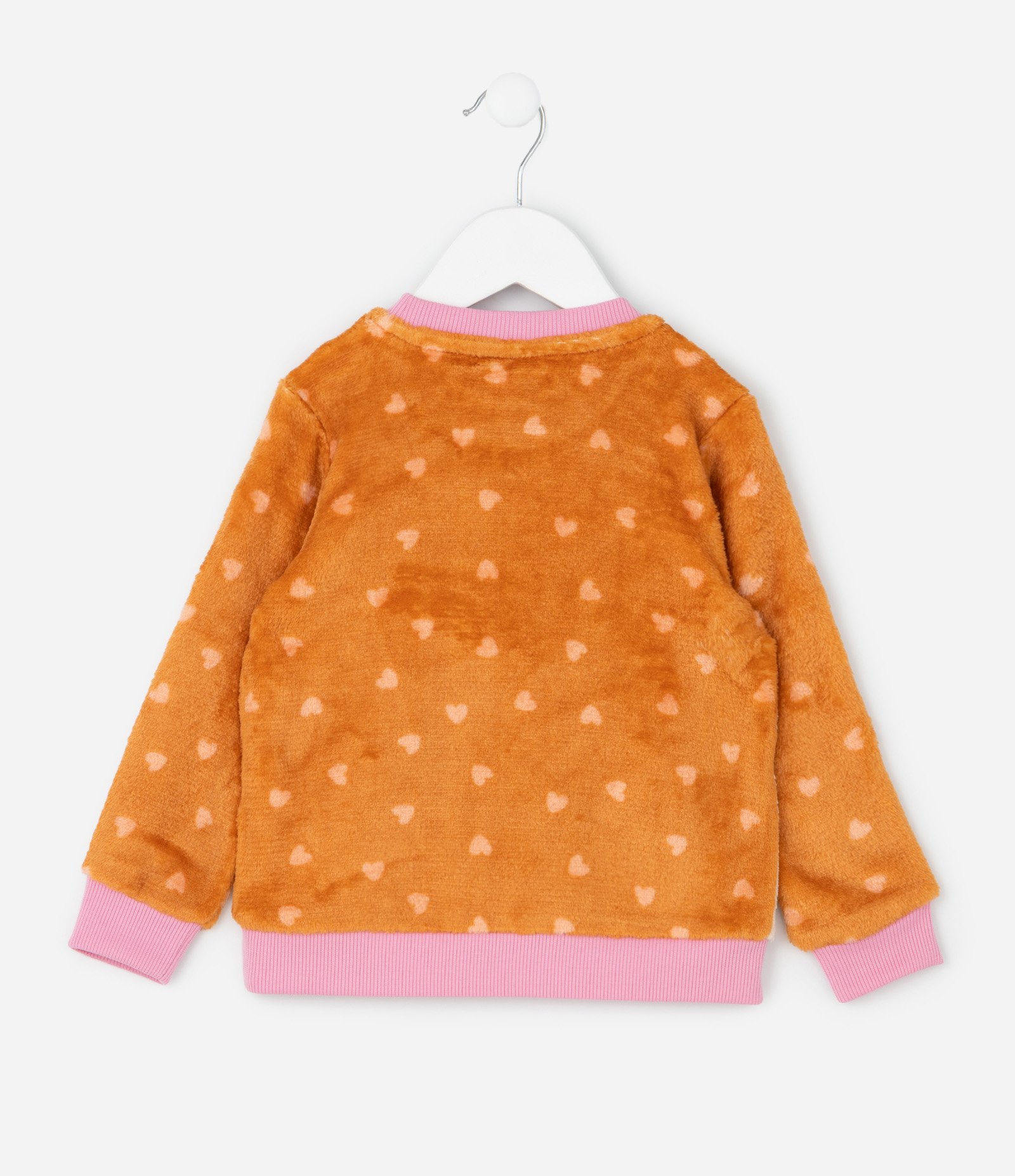 Pijama Infantil com Estampa de Raposa e Orelhas 3D – Tam 2 a 4 Anos Caramelo 2