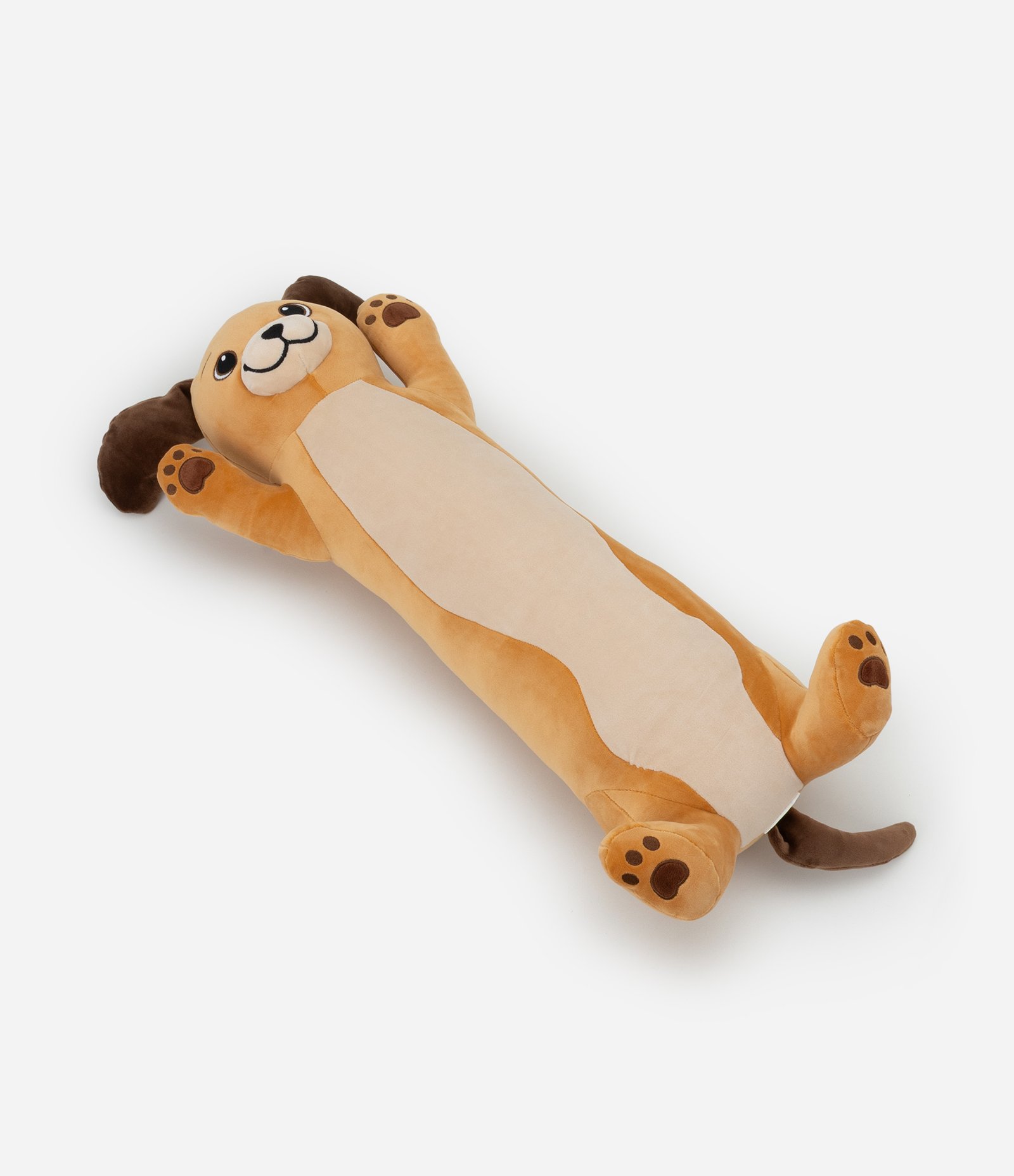 Almofada de Rolo com Formato de Cachorro Viralata Marrom 1