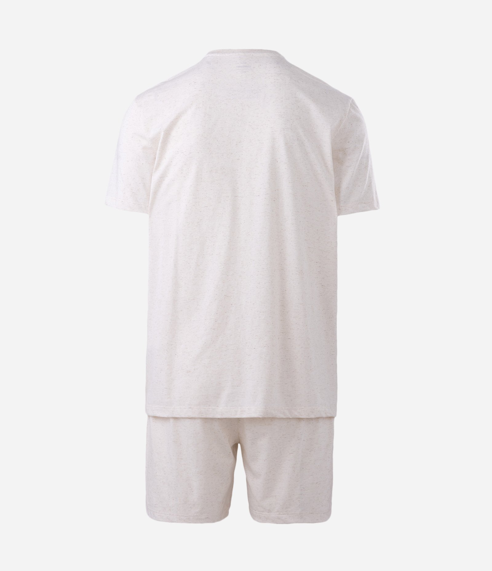 Pijama Curto em Algodão com Linho Branco 2