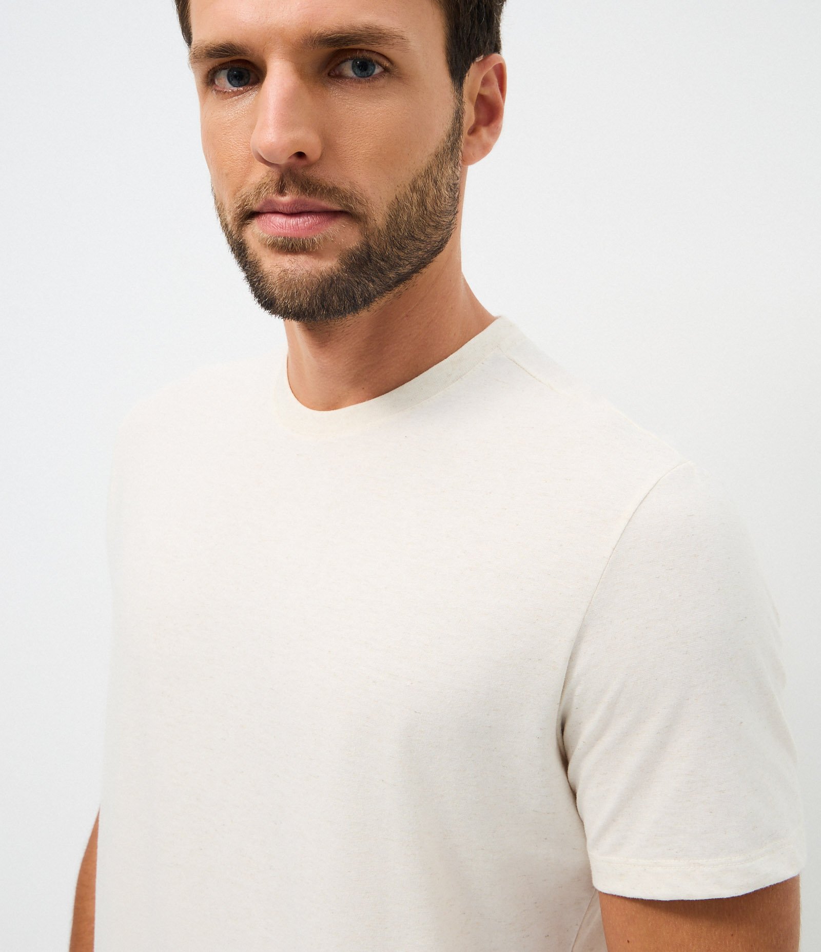 Pijama Curto em Algodão com Linho Branco 2