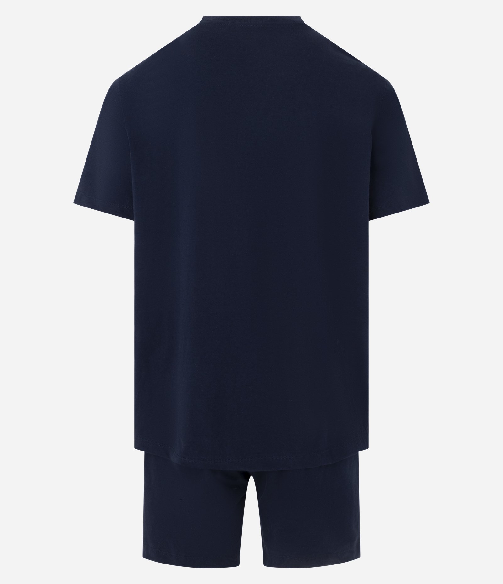 Pijama Curto em Algodão com Linho Azul 2