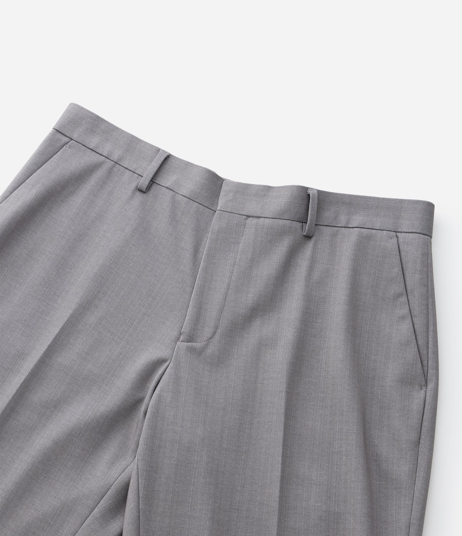 Calça Slim Comfort Alfaiatada e com Padronagem Espinha de Peixe Cinza 11