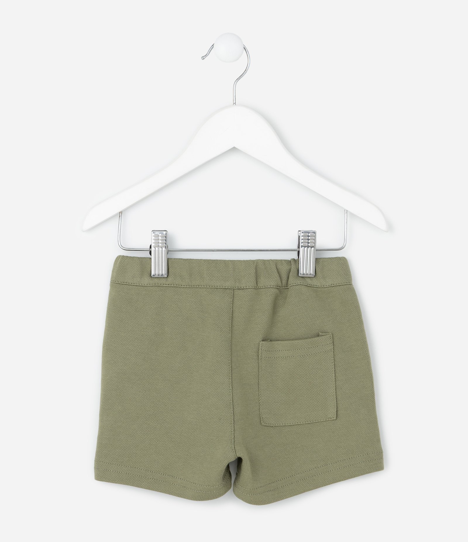 Bermuda Infantil com Bolso – Tam 1 a 5/6 Anos Verde Oliva 3