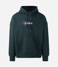 Blusão com Felpa e Lettering