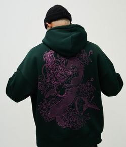 Blusão com Felpa e Lettering