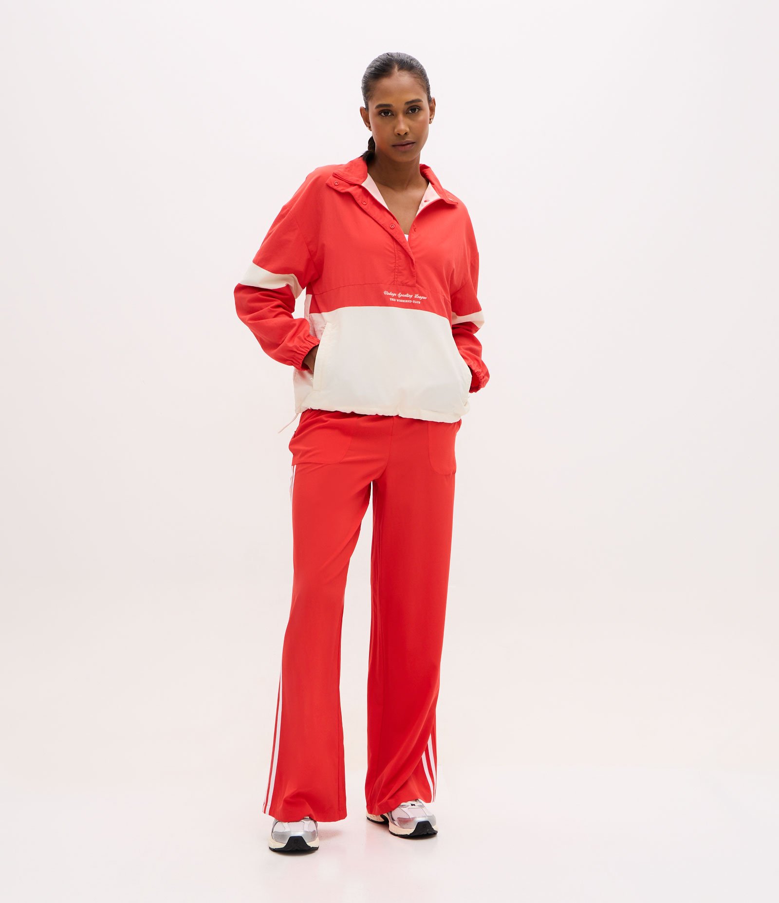 Jaqueta Esportiva Color Blocking com Tecnologia Dry e Bordado Vermelho 3