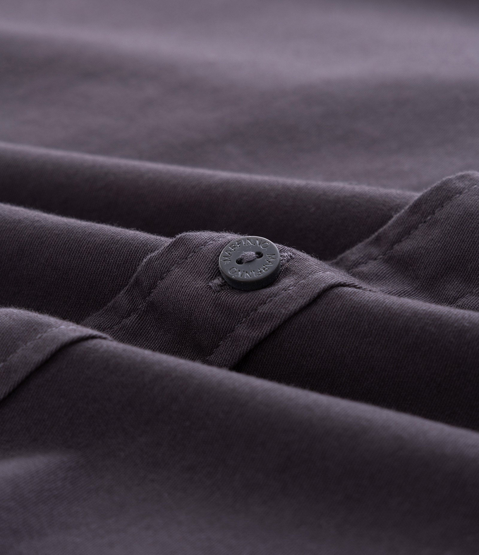 Camisa Manga Longa em Sarja com Bolsos Frontais Cinza 3