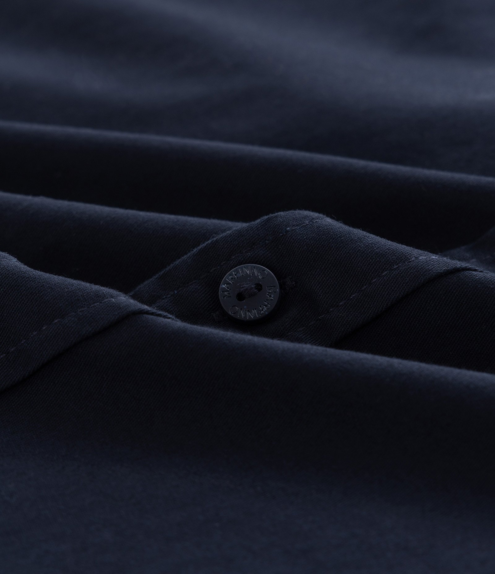 Camisa Manga Longa em Sarja com Bolsos Frontais Preto 4