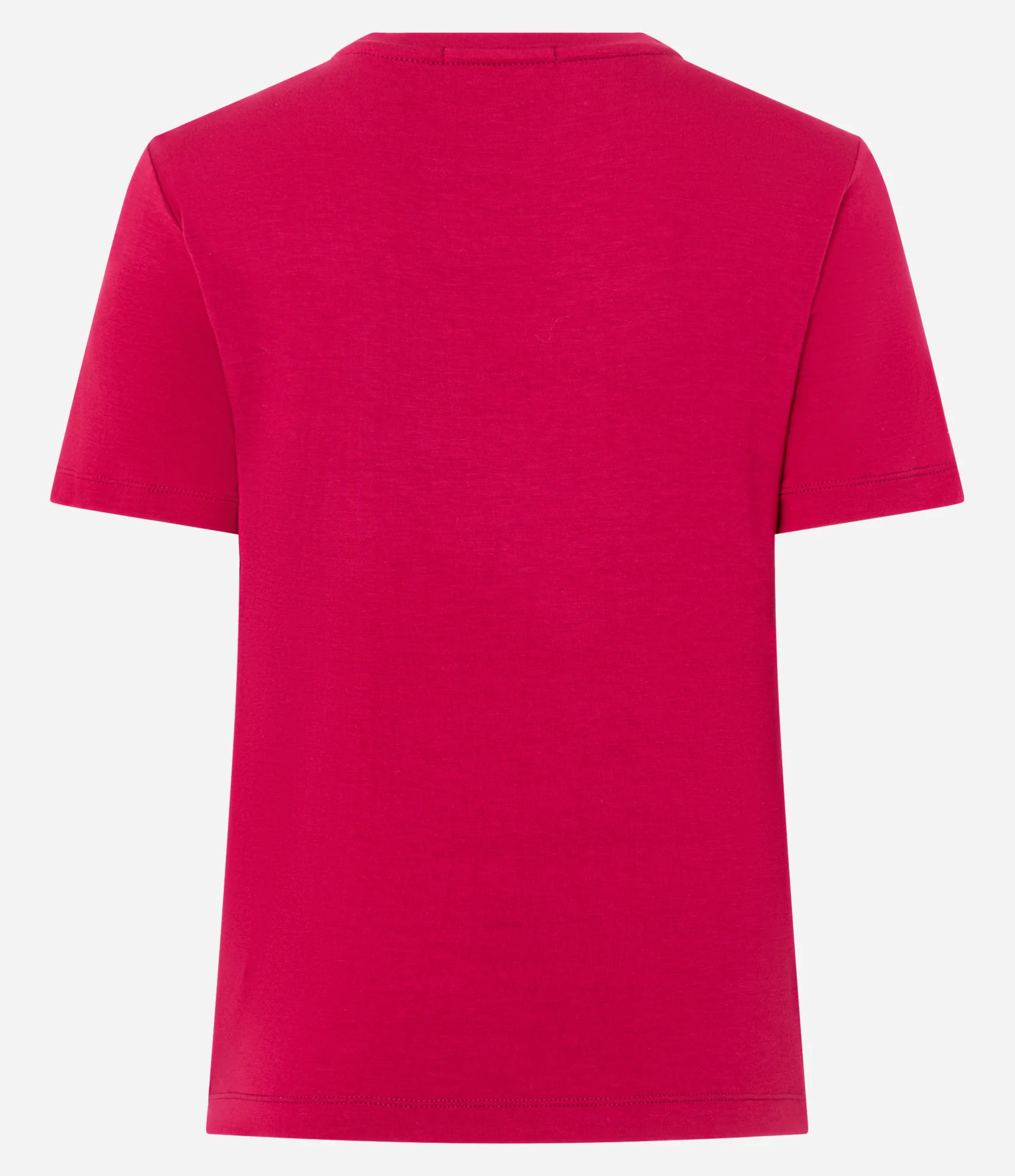 Blusa Básica em Viscose com Gola Redonda Rosa 2