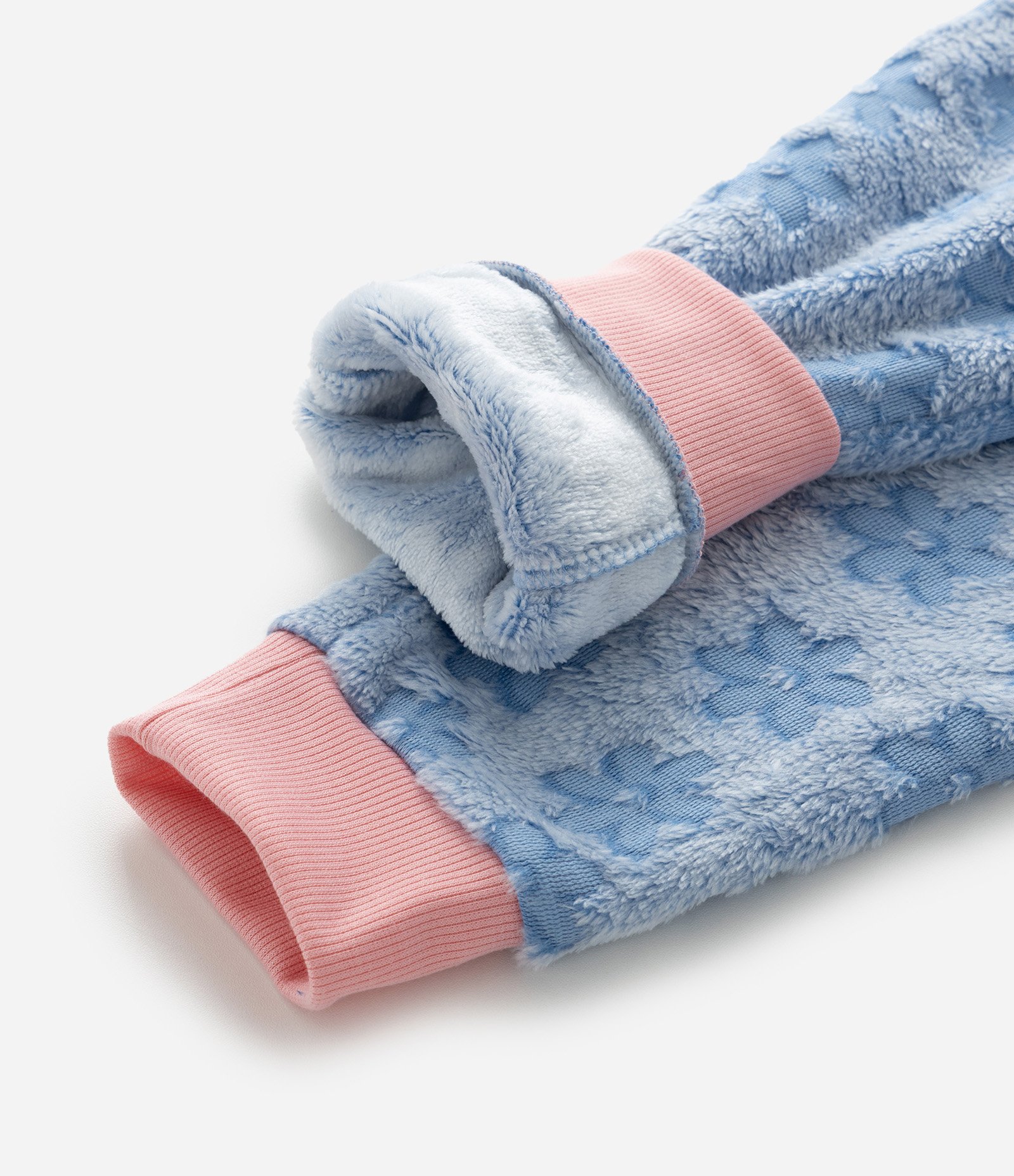 Pijama Longo Infantil de Lhama em Fleece - Tam 4 aos 14 Anos Azul 8