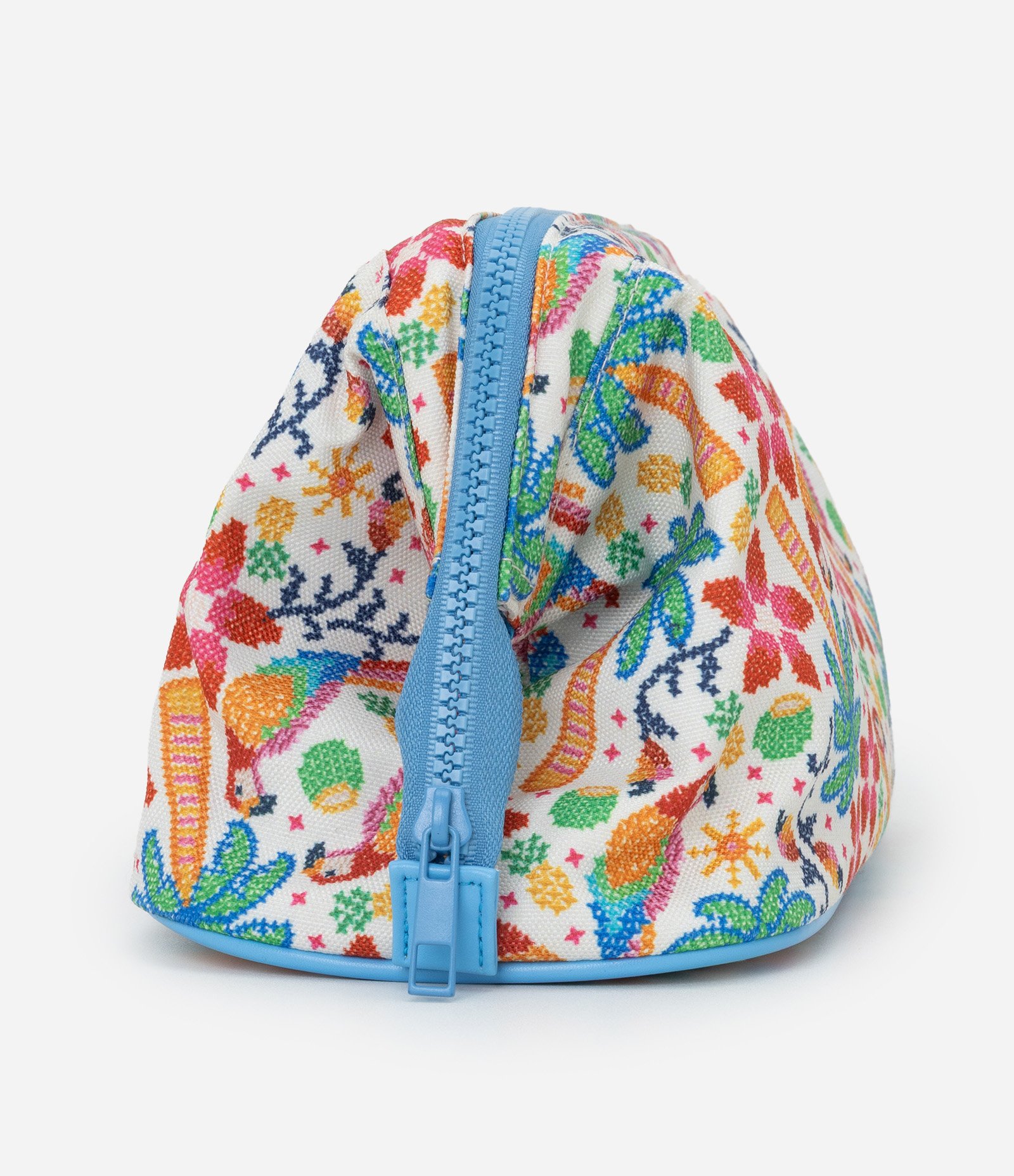 Necessaire Texturizada com Estampa de Araras Multicores 2