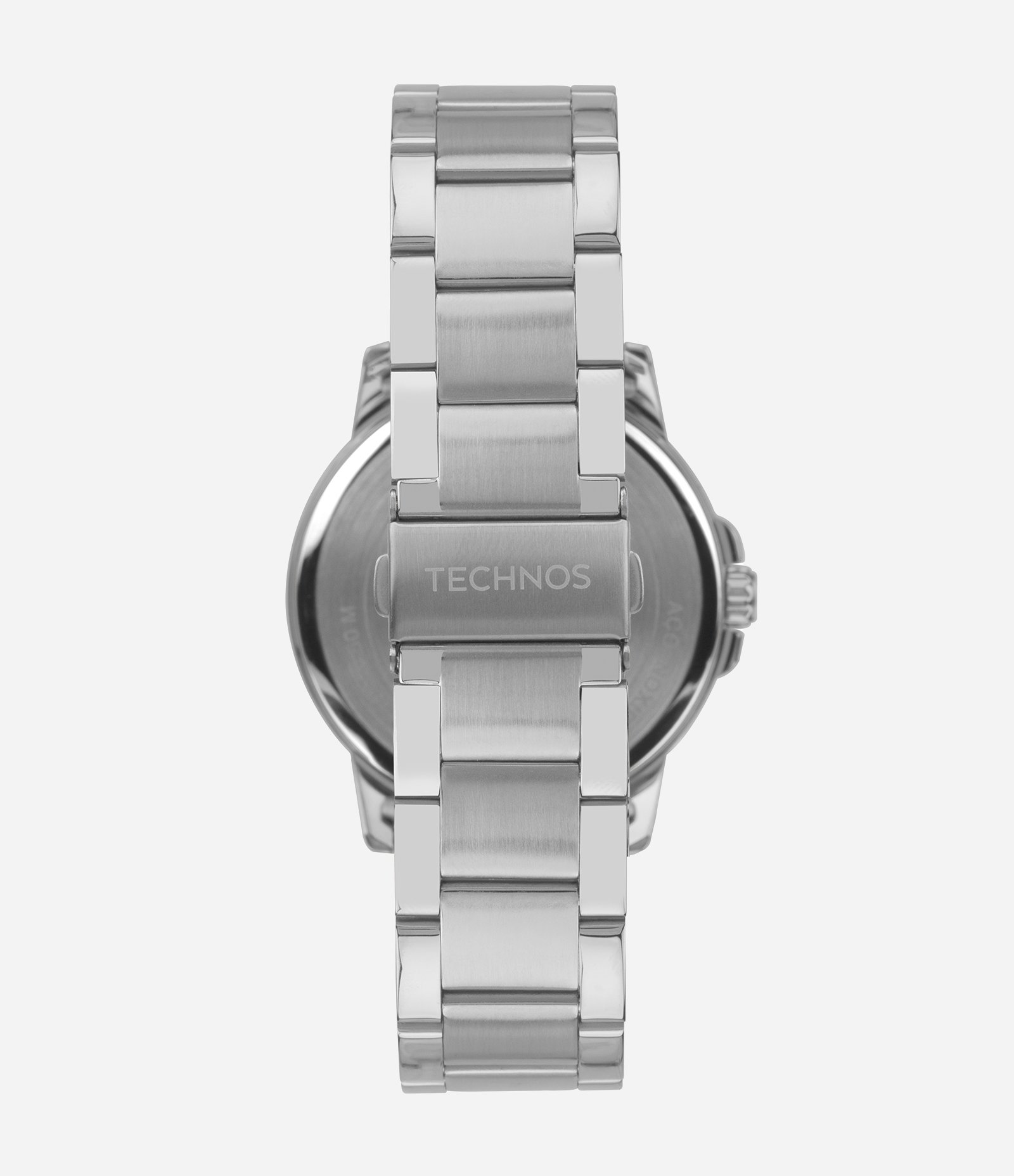 Relógio Analógico Aço Masculino Technos Prata 3