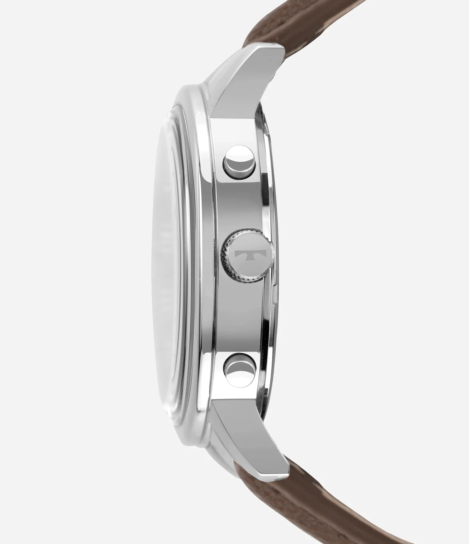 Relógio Analógico com Pulseira Couro Technos em Aço JS25BCN 0A Prata 2